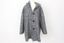 YDE Teddy bear black and white jacket with pockets and hood - M-1