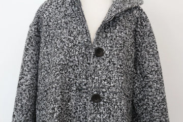 YDE Black & White Teddy Bear Jacket – Hooded with Pockets | Size M | Brand New - 0