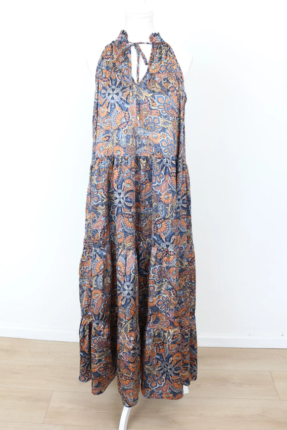 YDE Bohemian print trapeze maxi dress - M