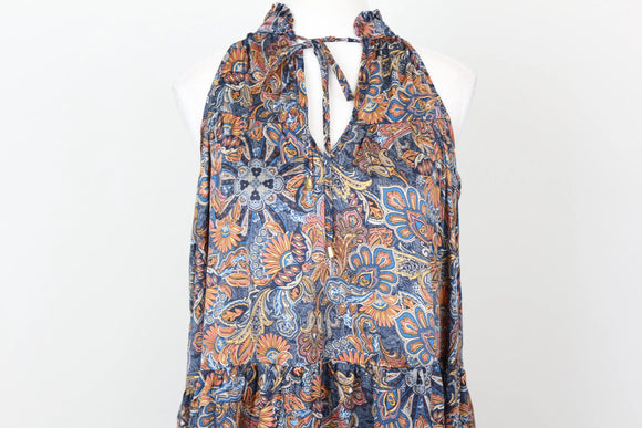YDE Bohemian print trapeze maxi dress - M
