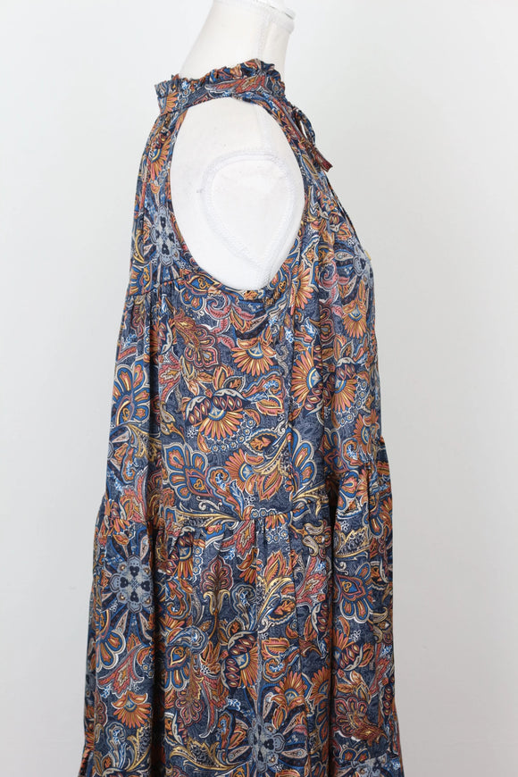 YDE Bohemian print trapeze maxi dress - M