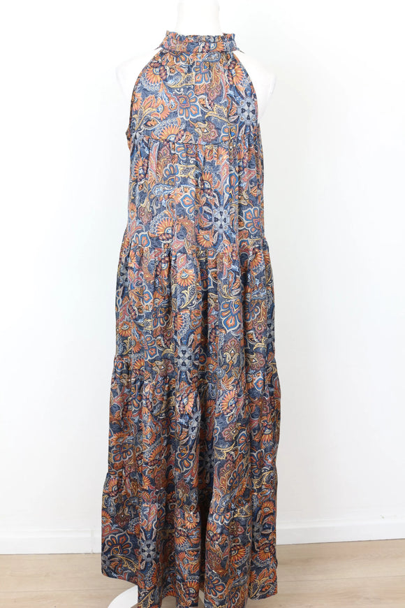 YDE Bohemian print trapeze maxi dress - M