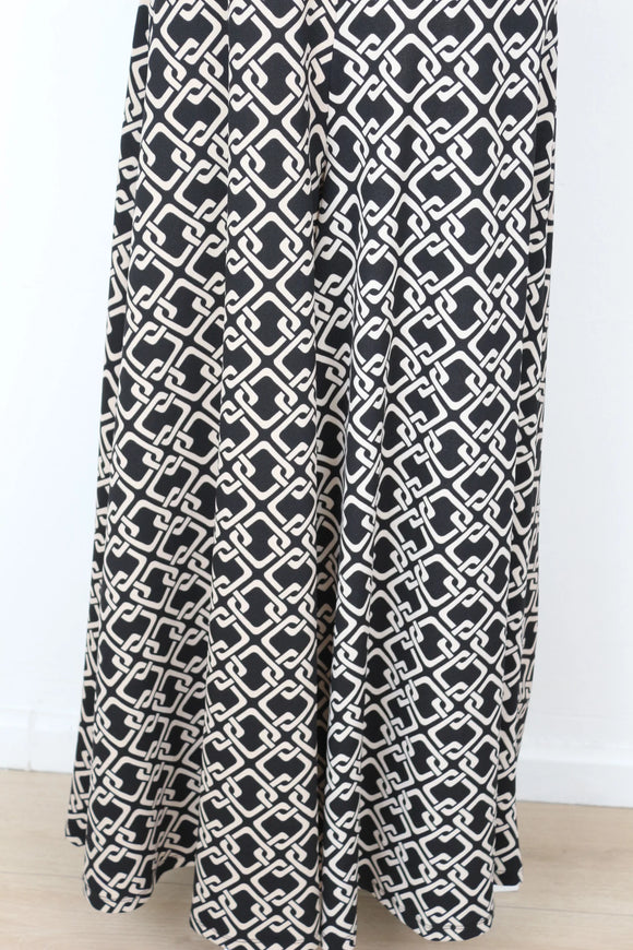 YDE Black and cream jumpsuit - M