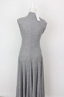 YDE Grey knit full flare poloneck dress - M-6