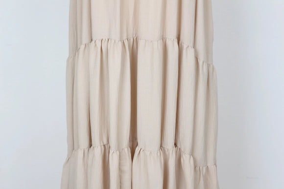YDE Beige trapeze maxi dress - S