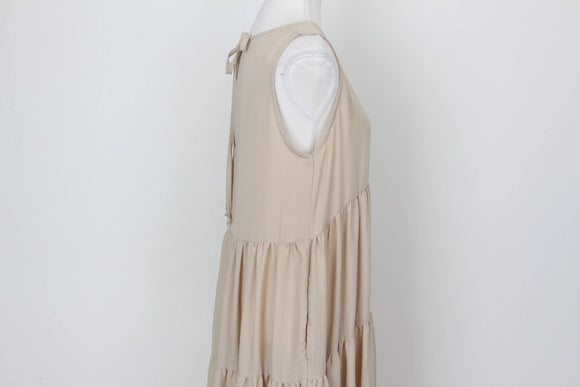 YDE Beige trapeze maxi dress - S