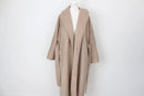 YDE Long beige super soft tie-up coat - M-1