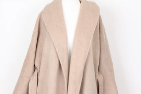 YDE Long beige super soft tie-up coat - M - 0