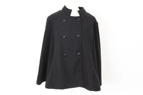 YDE Black poncho coat - M