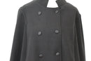 YDE Black poncho coat - M-2