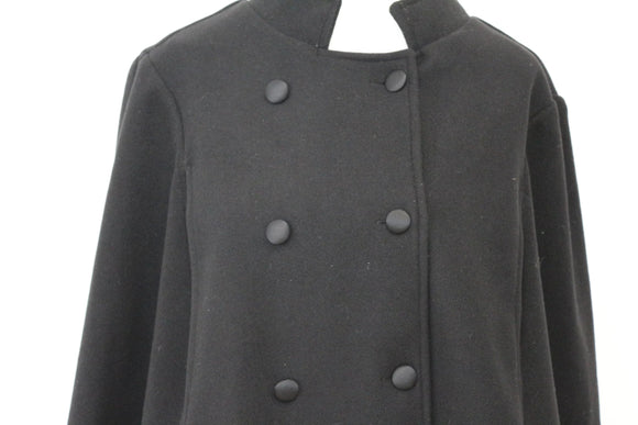 YDE Black poncho coat - M
