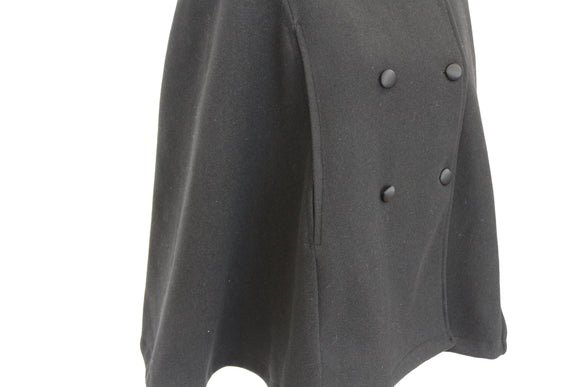 YDE Black poncho coat - M
