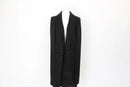 YDE Black midi shoulder throw over coat - M-1