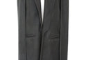 YDE Black midi shoulder throw over coat - M-2