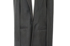 YDE Black midi shoulder throw over coat - M - 0