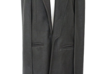 YDE Black Midi Shoulder Throw-Over Coat – Structured & Contemporary | Size M | Brand New - 0
