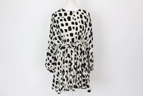 YDE Mini black and white polka dot dress - M