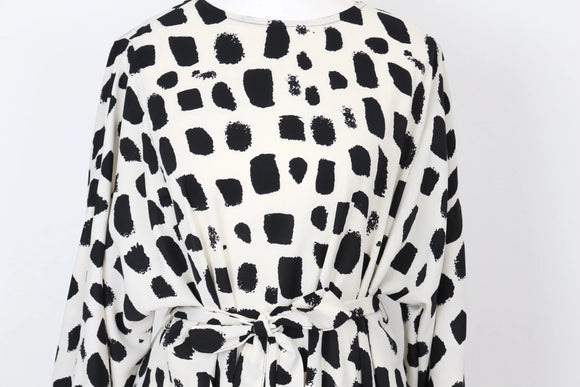 YDE Mini black and white polka dot dress - M