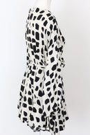YDE Mini black and white polka dot dress - M-4