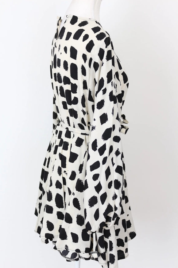 YDE Mini black and white polka dot dress - M