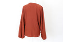 YDE Burnt orange tie-up blouse - M-4