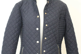 Woolies navy blue quilted jacket - S - 0