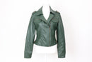 Emerald green faux leather jacket - 10-1