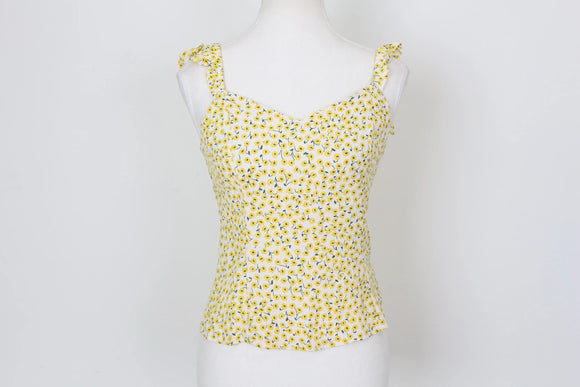 H&M Yellow and white floral blouse - 10