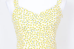H&M Yellow and white floral blouse - 10 - 0