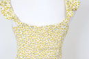 H&M Yellow and white floral blouse - 10-4