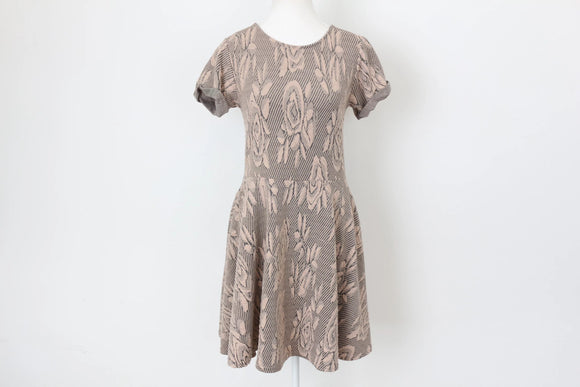 River Island pink and black mini dress - 12