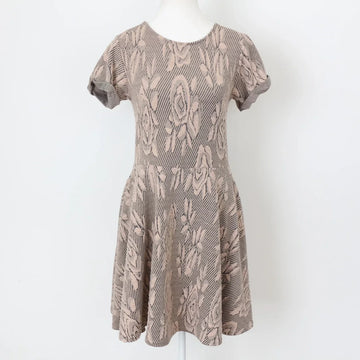 River Island Vintage Pink & Black Mini Dress – Standout Night Out Look | Size 12 | Pre-Loved