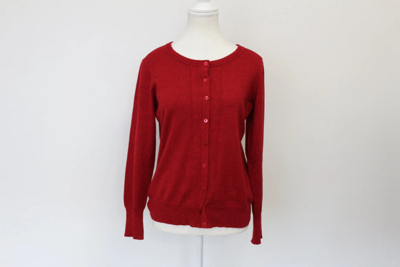 David Jones red cardigan - M