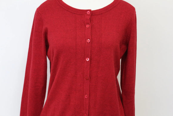 David Jones red cardigan - M