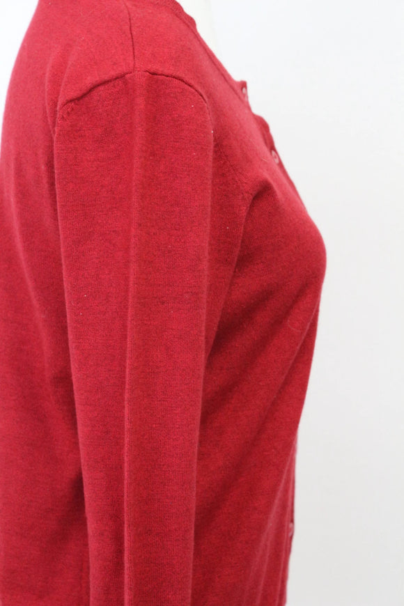 David Jones red cardigan - M