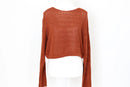 Forever 21 burnt orange cropped jersey - M-4