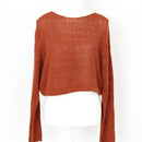 Forever 21 burnt orange cropped jersey - M-1