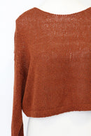 Forever 21 burnt orange cropped jersey - M-2