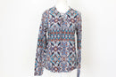 Woolies bohemian print long sleeve blouse - 10-4