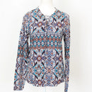 Woolies bohemian print long sleeve blouse - 10-1