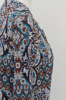 Woolies bohemian print long sleeve blouse - 10-5