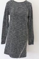 Woolies black and white knit dress - XS-2