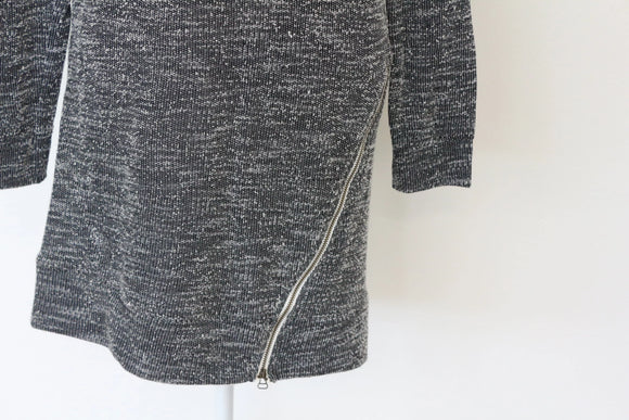 Woolies black and white knit dress - XS