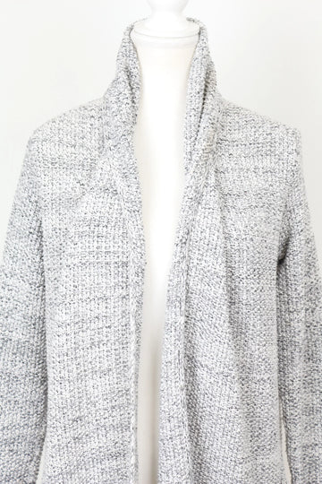 Zara Black & White Cardigan – Designer Knit Staple | Size M | Pre-Loved - 0