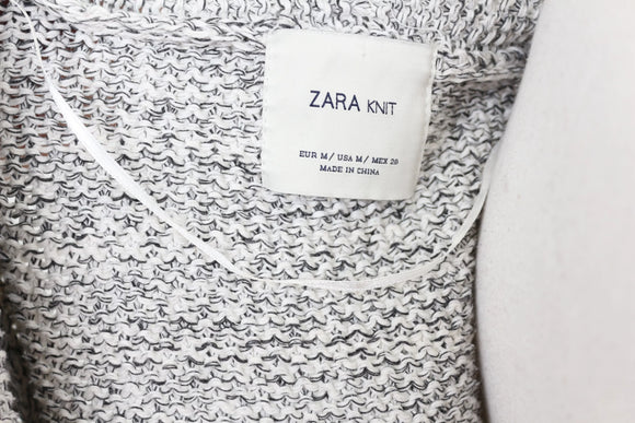 Zara Black and white cardigan - M