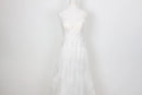 Wedding dress - geometric patterned embroidery - S-8