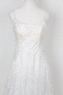 Wedding dress - geometric patterned embroidery - S-2