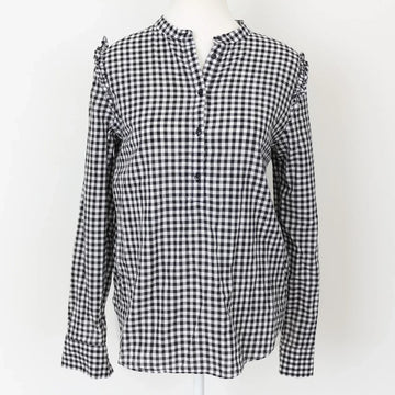 H&M Classic Black & White Gingham Shirt – Timeless Button-Up | Size 8 | Pre-Loved