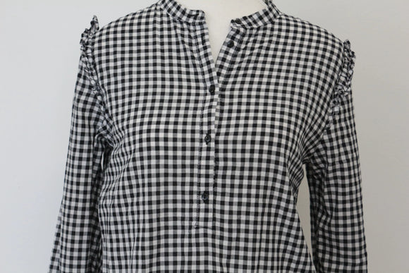 H&M Black and white gingham shirt - 8