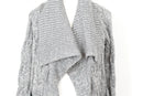 Woolies grey cableknit cardigan - S-2